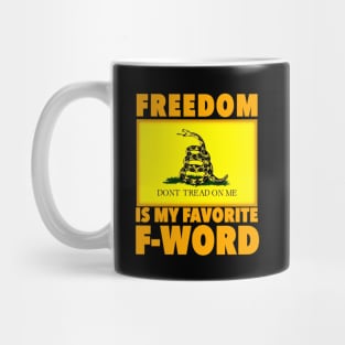 Favorite F-Word (Orange Lettering) Mug